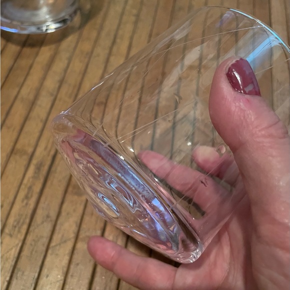 MU 16 - Rolling Whisky Tumblers - Ice Pattern - Hand Blown Crystal- - 2 Per Box - Picture 5 of 6